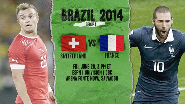 Switzerland-France preview - World Cup 2014