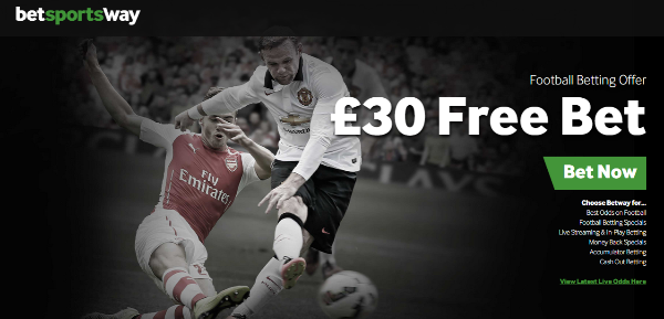 Betway £30 free bet offer