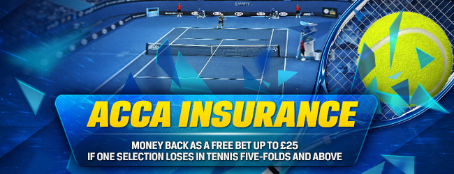 Coral offers tennis acca insurance