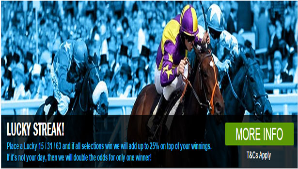 Winner.co.uk Lucky Streak Horse Racing Betting Promotion