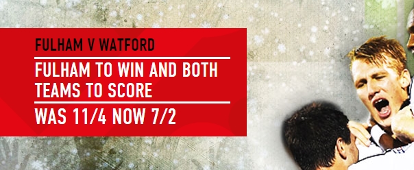Ladbrokes offering enhanced odds for Fulham - Watford match